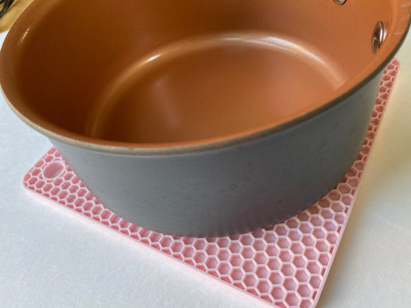 Silicone Trivet Pads (Honeycomb Square)