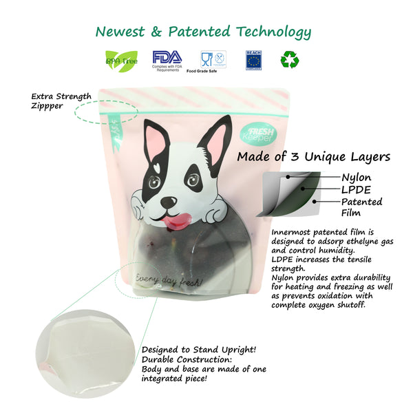 ZipFresh Reusable Resealable Produce Saver Bag Technology - ACHub