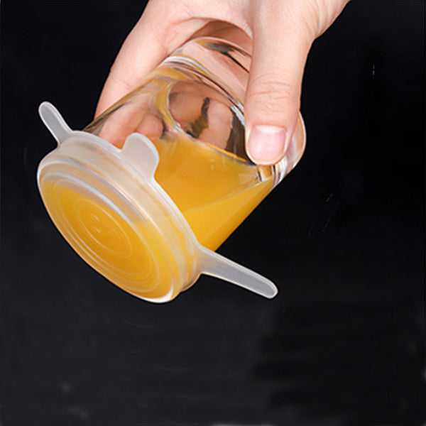 2.5 Inches Silicone Stretchable Lids, Dinnerware & Food Covers (8 Pieces Set)