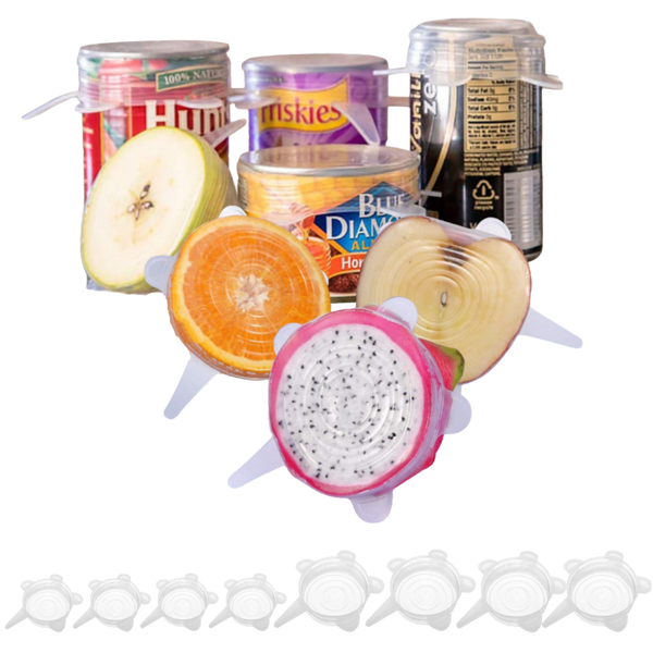 8 pc set BPA Free, Small Reusable Silicone Stretch Lids - ACHub