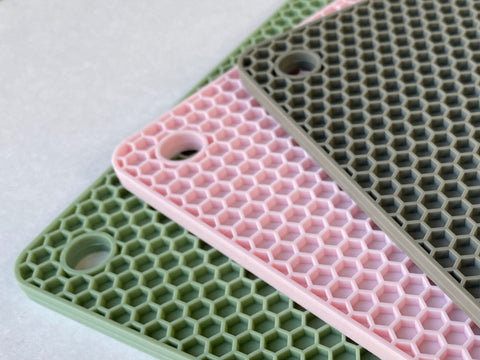 Silicone Trivet Pads (Honeycomb Square)