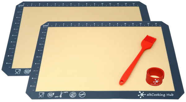 Silicone Baking Mat & Silicone Brush Set - altCookingHub