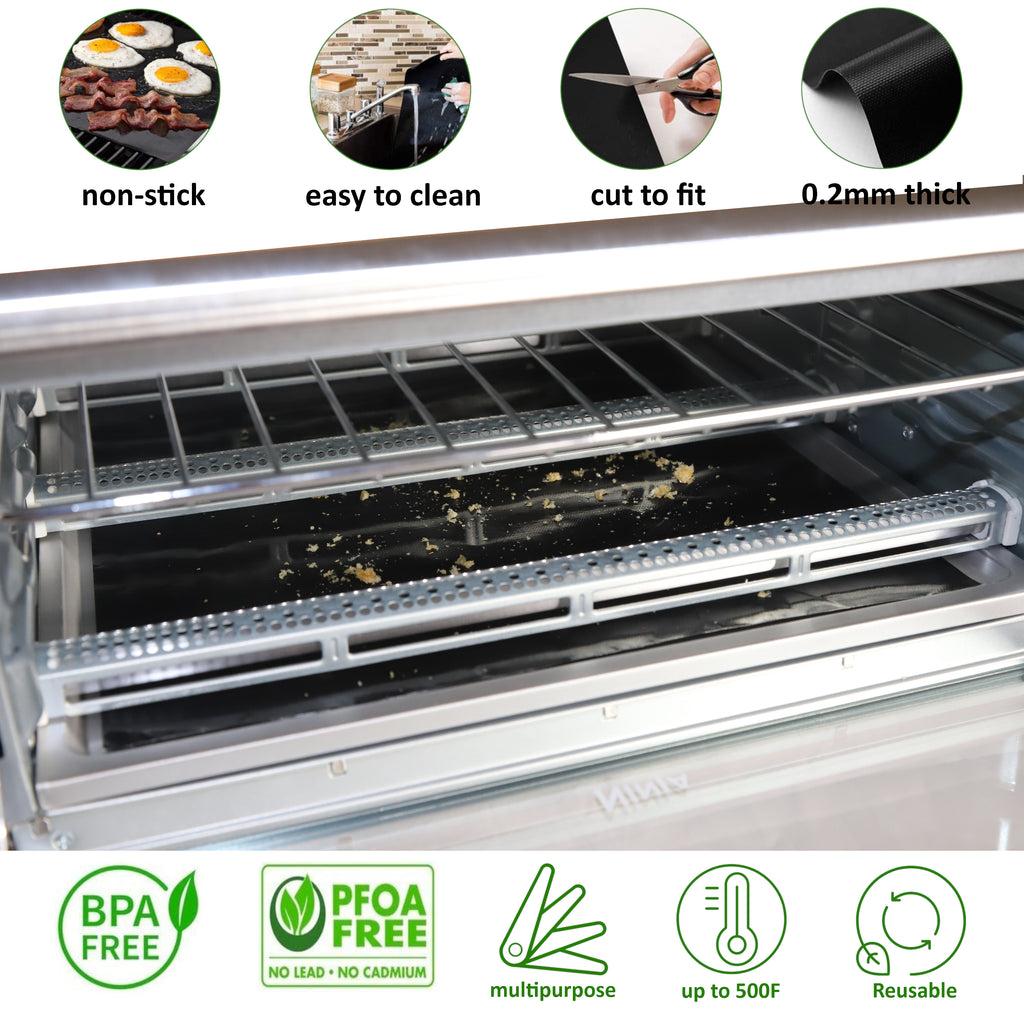 Non-stick Air Fryer Oven Liner - Reusable Toaster Oven Mat (  X