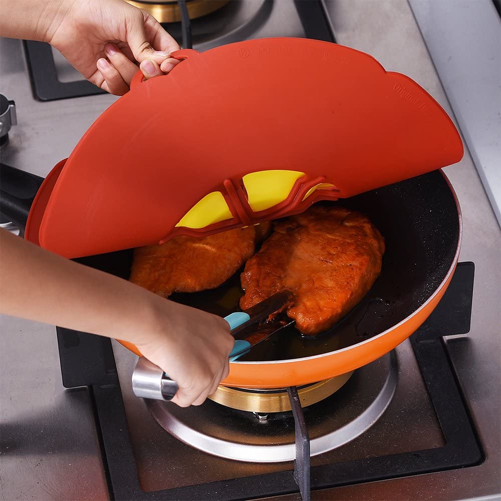 Silicone Lid Spill Stopper Cover - A Perfect Solution To Prevent Food