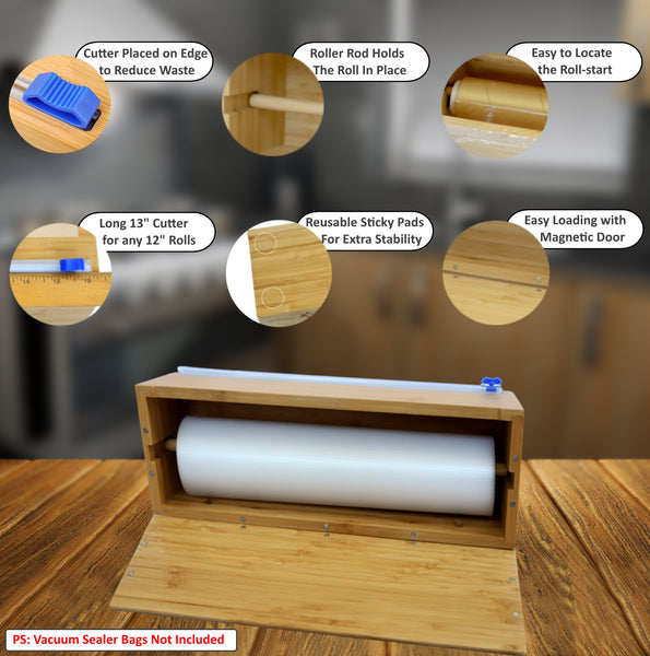 Vacuum Sealer Bag Dispenser Features - altCookingHub