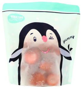 ZipFresh Penguin - Reusable Sandwich Bag with Produce Saver Power